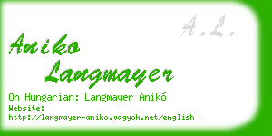 aniko langmayer business card